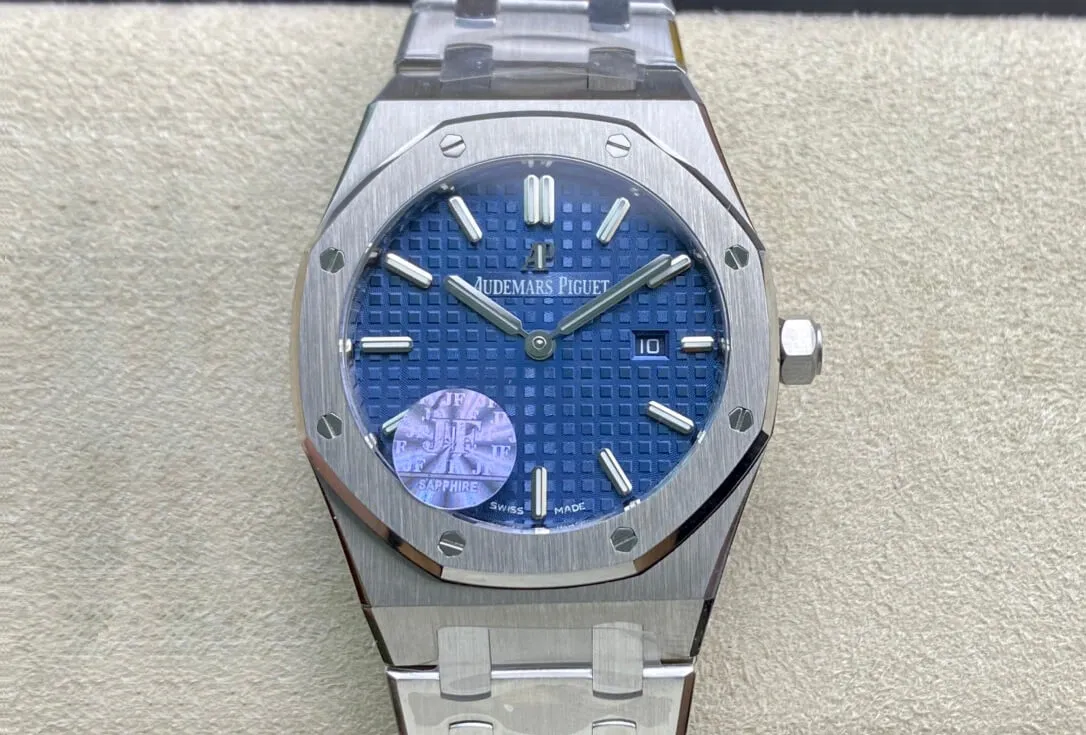 Audemars Piguet Royal Oak 67650ST.OO.1261ST.01 JF Factory 1:1 Best Edition Replica Watch Blue Dial Swiss Quartz